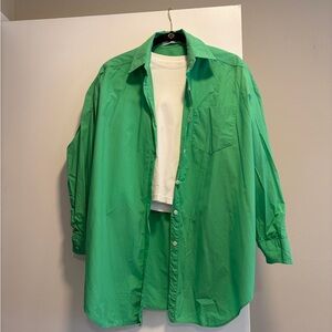 Frankie Shop Green Melody Shirt